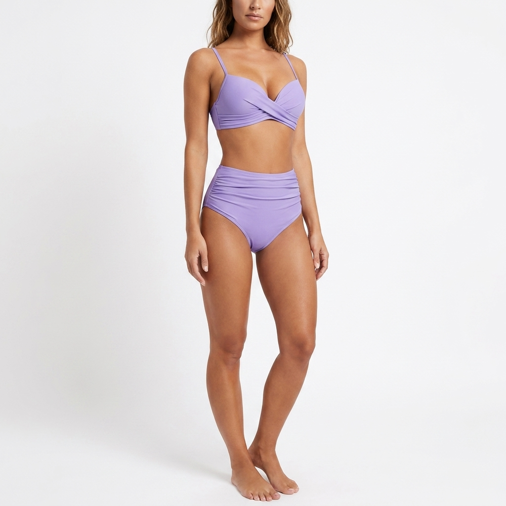 Kaminski | Wyszczuplające Bikini z Wysokim Stanem i Efektem Push Up Retro