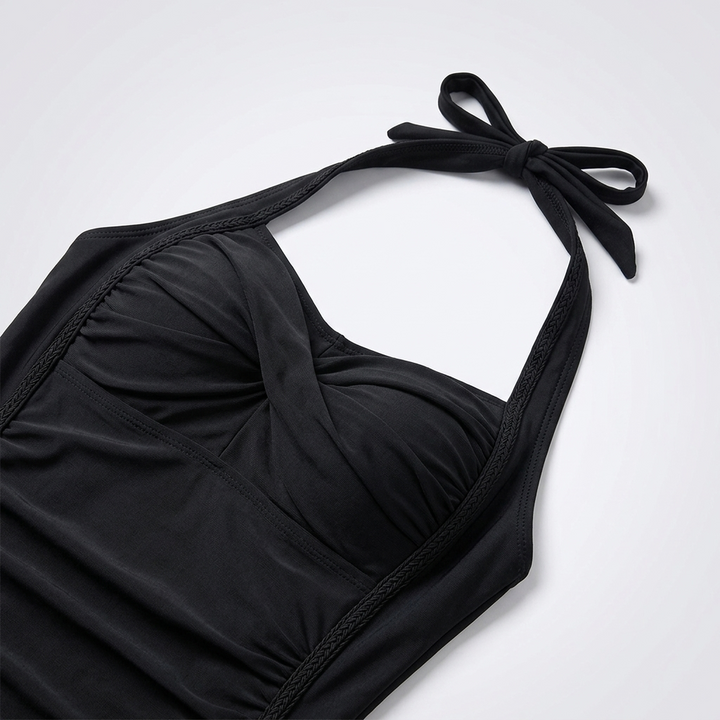 Kaminski | Damski Jednoczęściowy Strój Kąpielowy Modelujący z Szortami Plus Size
