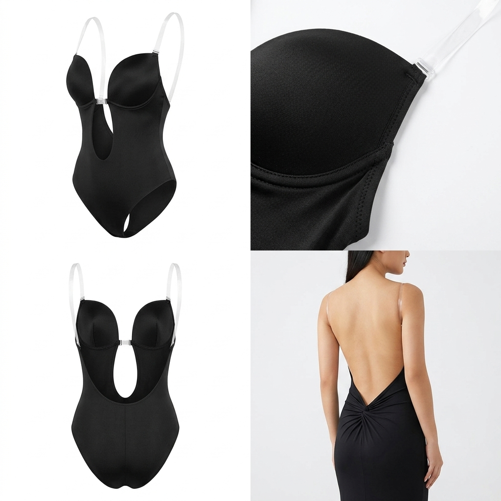 Kaminski | Modelujące Body Damskie z Odkrytymi Plecami