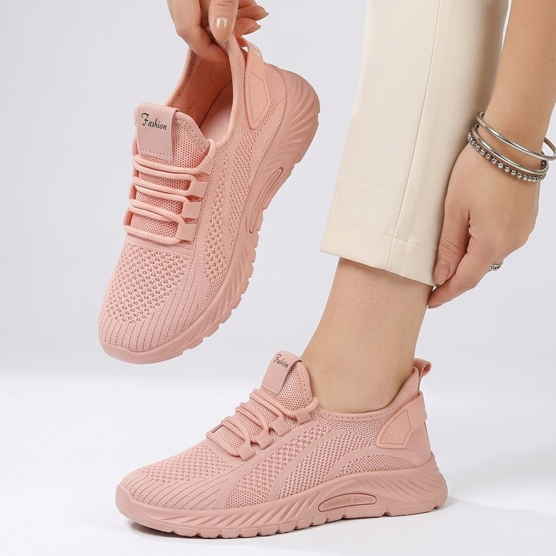 Kaminski | Damskie Oddychające Sneakersy z Dzianiny
