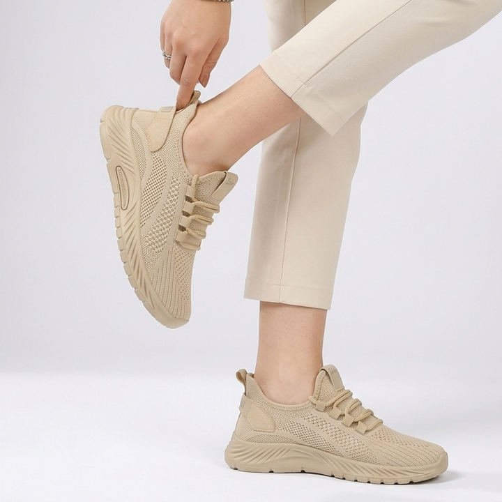 Kaminski | Damskie Oddychające Sneakersy z Dzianiny