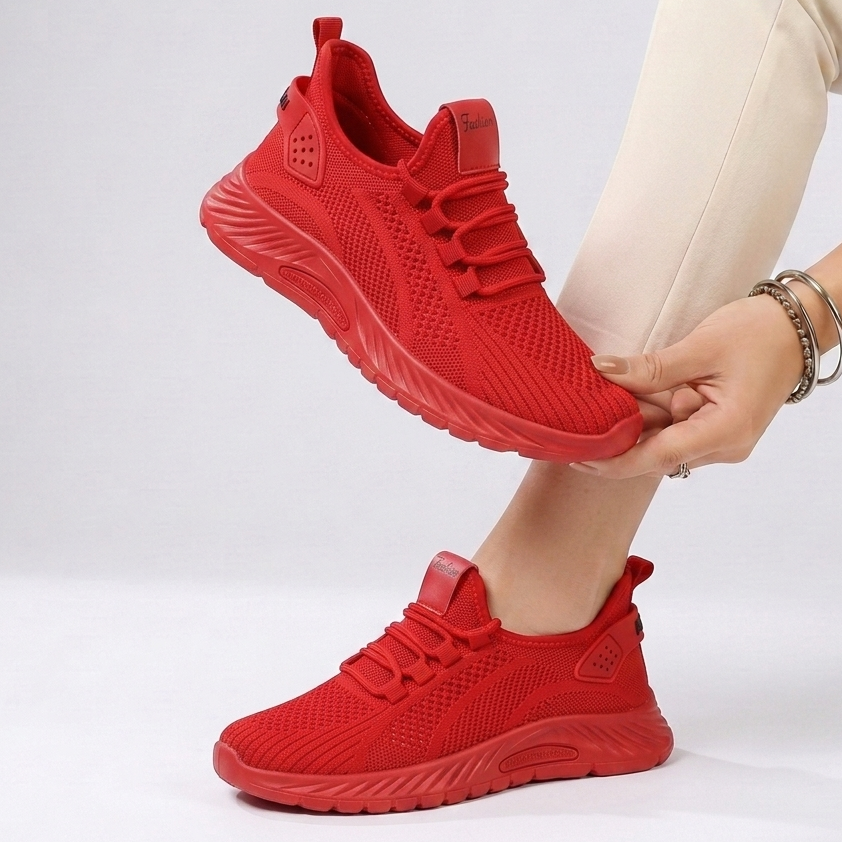 Kaminski | Damskie Oddychające Sneakersy z Dzianiny