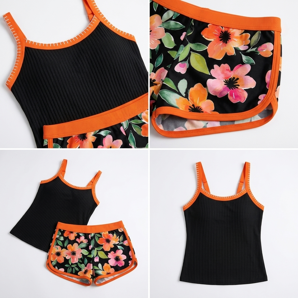 Kaminski | Elegancki Dwuczęściowy Tankini Damski z Szortami