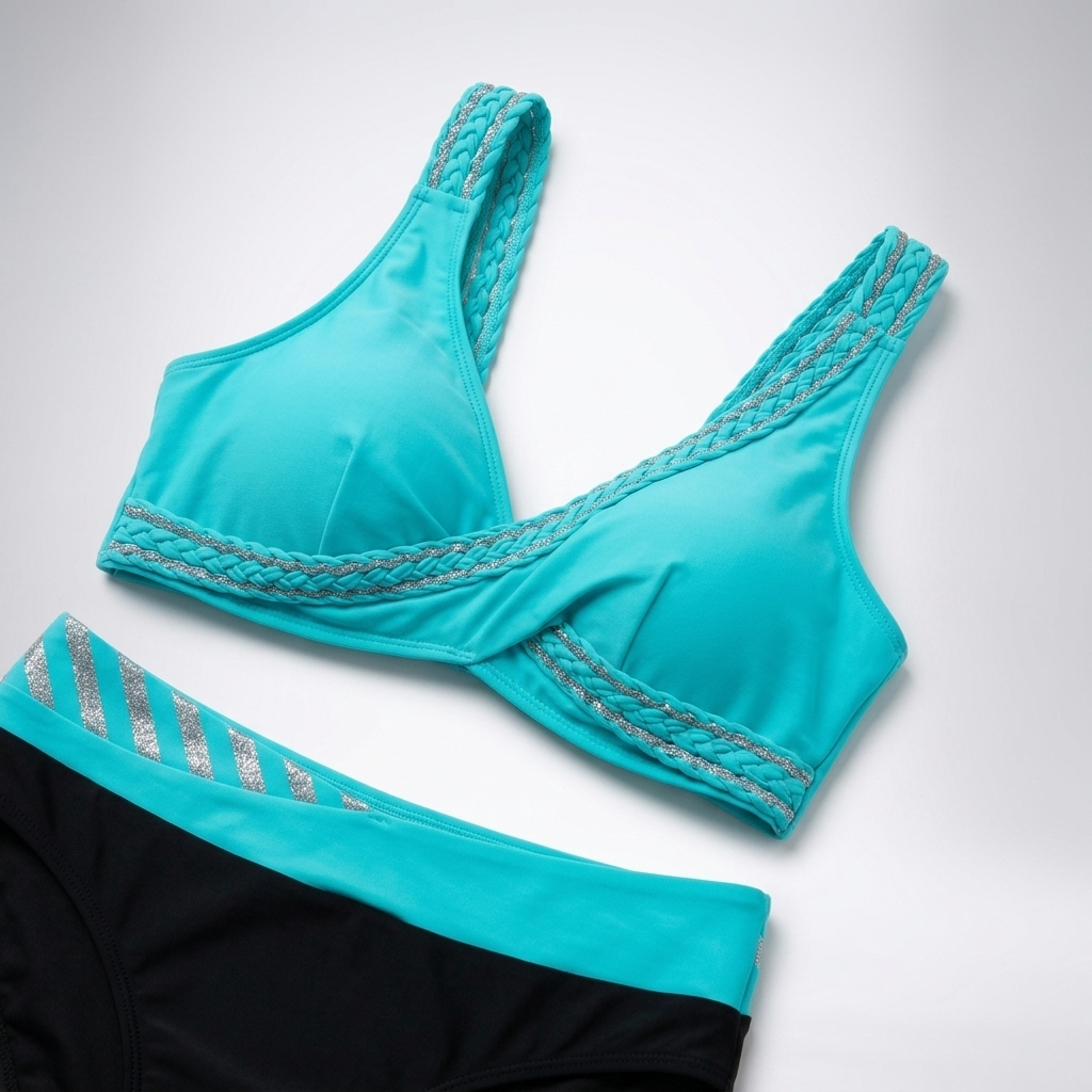 Kaminski | Damskie Bikini z Geometrycznym Wzorem i Modelującym Fasonem