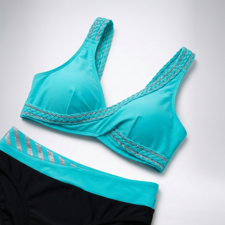 Kaminski | Damskie Bikini z Geometrycznym Wzorem i Modelującym Fasonem