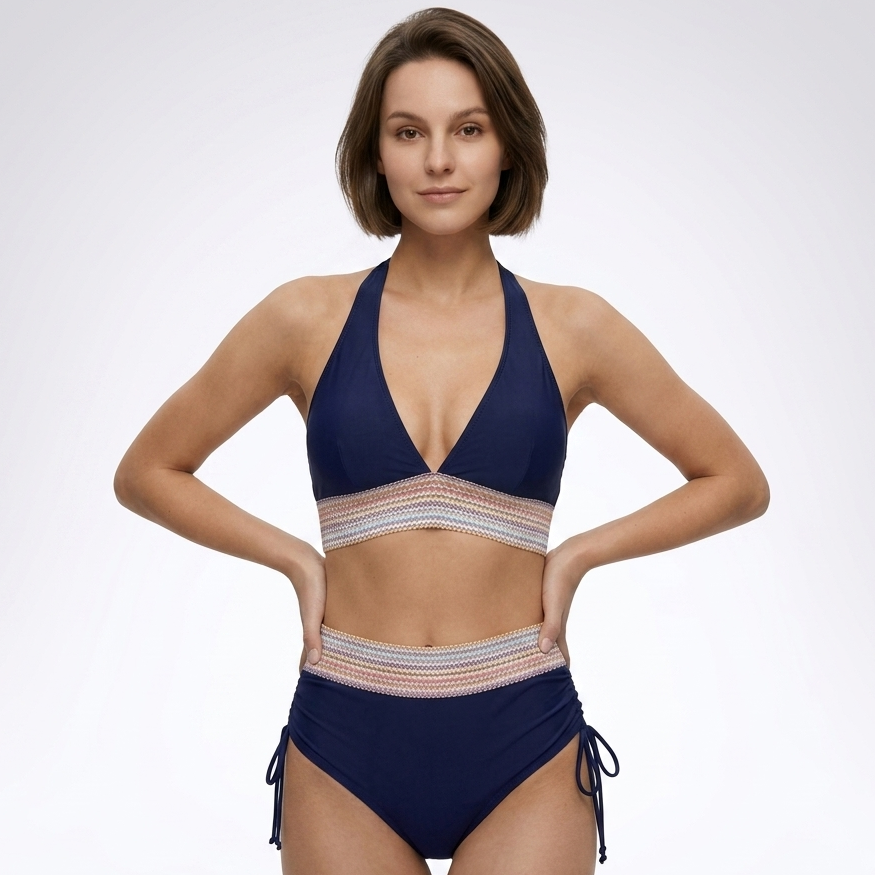 Kaminski | Damskie Bikini z Wysokim Stanem i Modelującym Pasem
