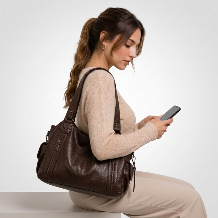 Kaminski | Pojemna Torba Damska na Ramię i Crossbody