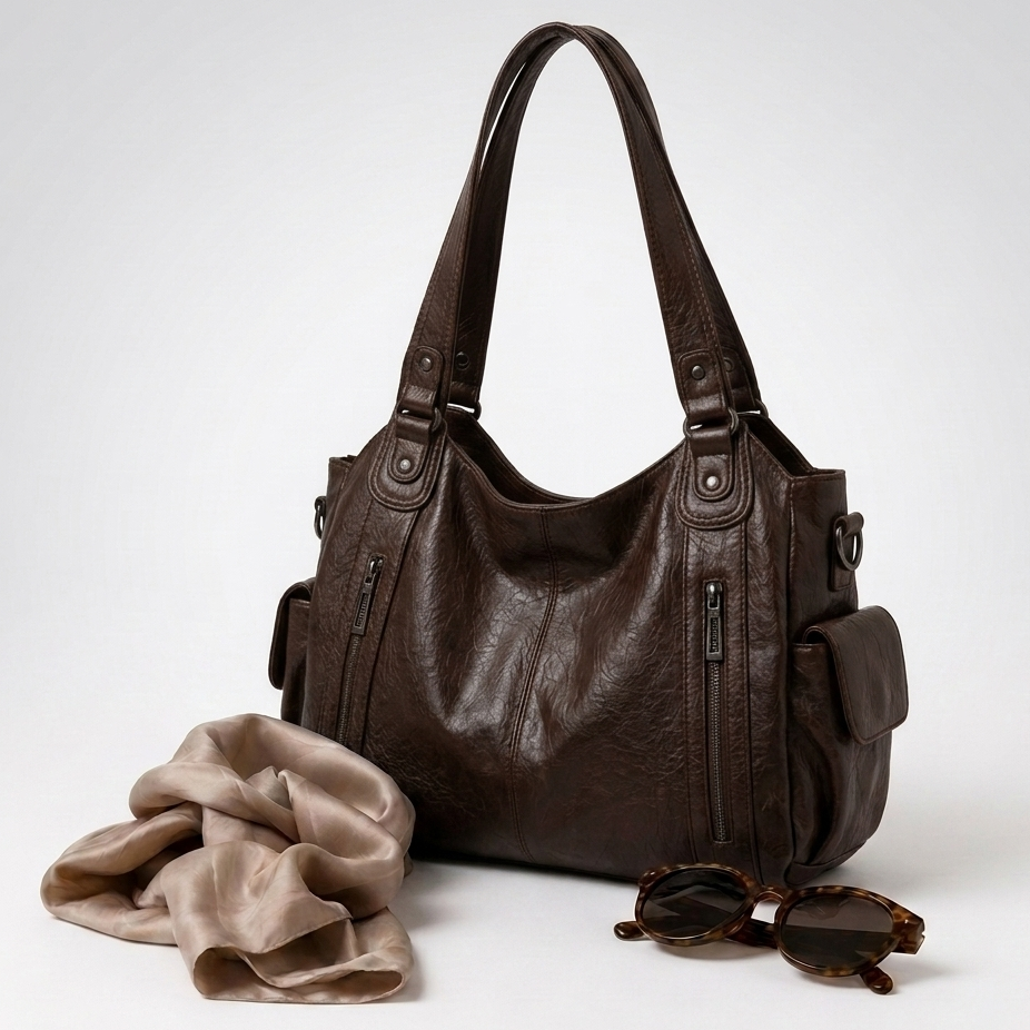 Kaminski | Pojemna Torba Damska na Ramię i Crossbody