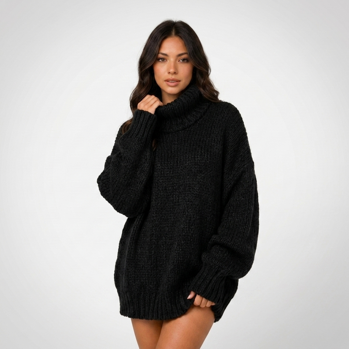 Kaminski | Sweter Oversize z Szerokim Kołnierzem