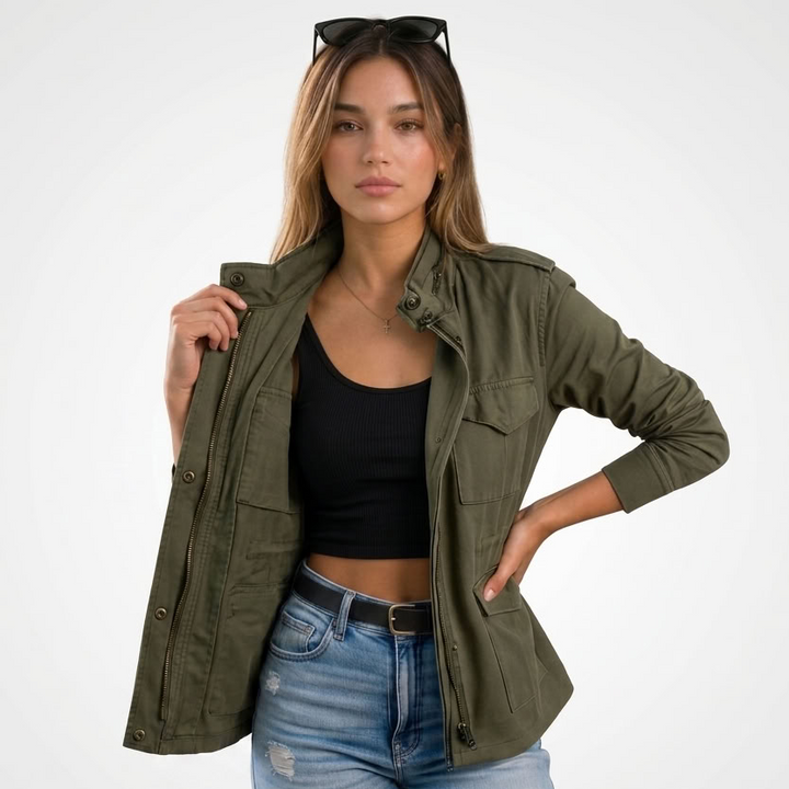 Kaminski | Lekka Kurtka na Zamek w Stylu Casual