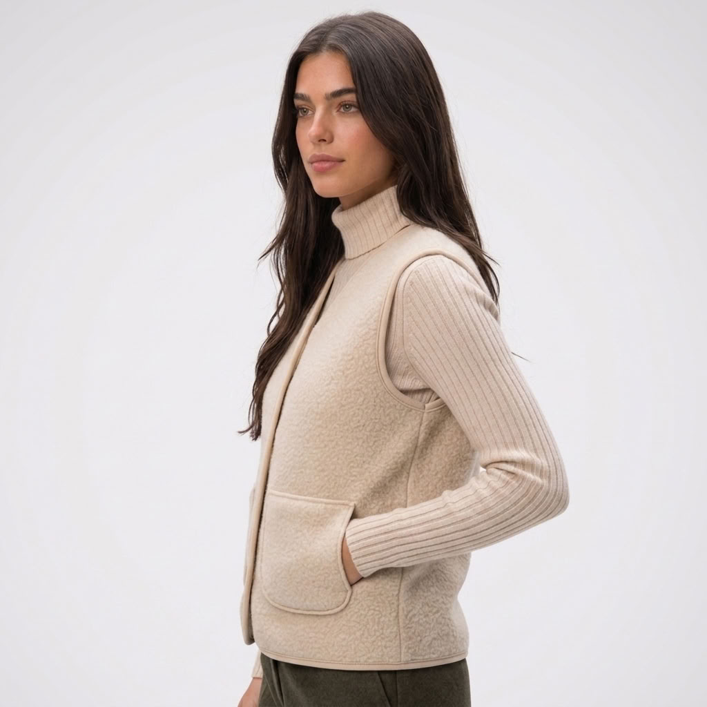 Kaminski | Elegancka Kamizelka z Guzikami i Kieszeniami