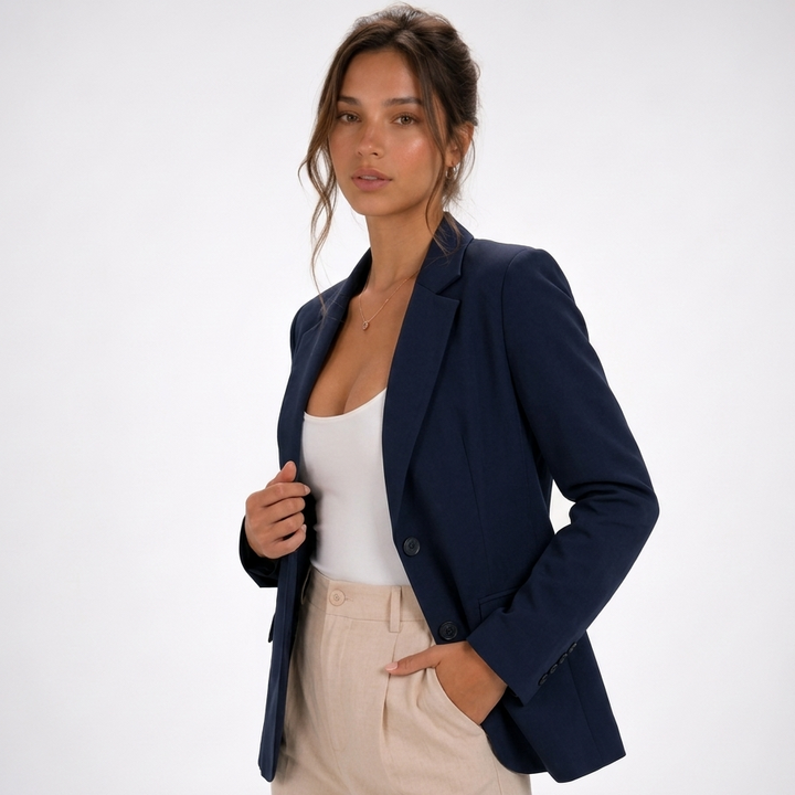 Kaminski | Elegancka Marynarka o Taliowanym Kroju z Klapami