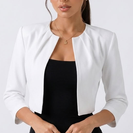 Kaminski | Eleganckie Krótkie Bolerko z Rękawem 3/4