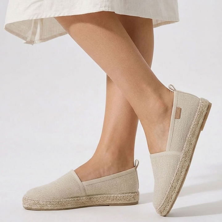 Kaminski | Lekkie Espadryle Slip-On z Subtelnym Połyskiem