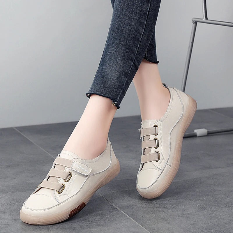 Eleganckie sneakersy ze skóry naturalnej dla kobiet – Beatrice