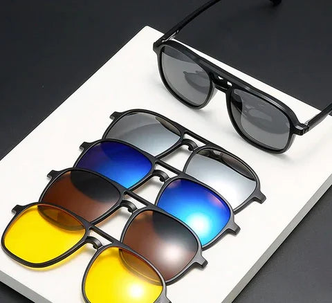 FlexView 6-w-1 | Okulary przeciwsłoneczne z wymiennymi soczewkami (akcja 1+1 gratis)