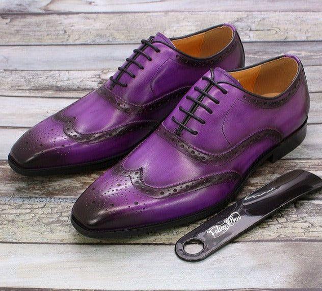 Ręcznie wykonane męskie buty oxford z skóry – Valentin