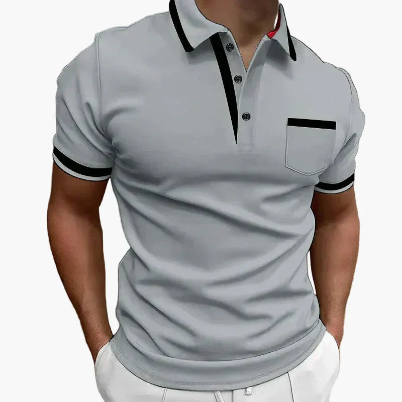 Ignacy | Męska koszulka polo Modern Fit z kontrastowymi detalami – Stylowy strój na co dzień i na wolny czas