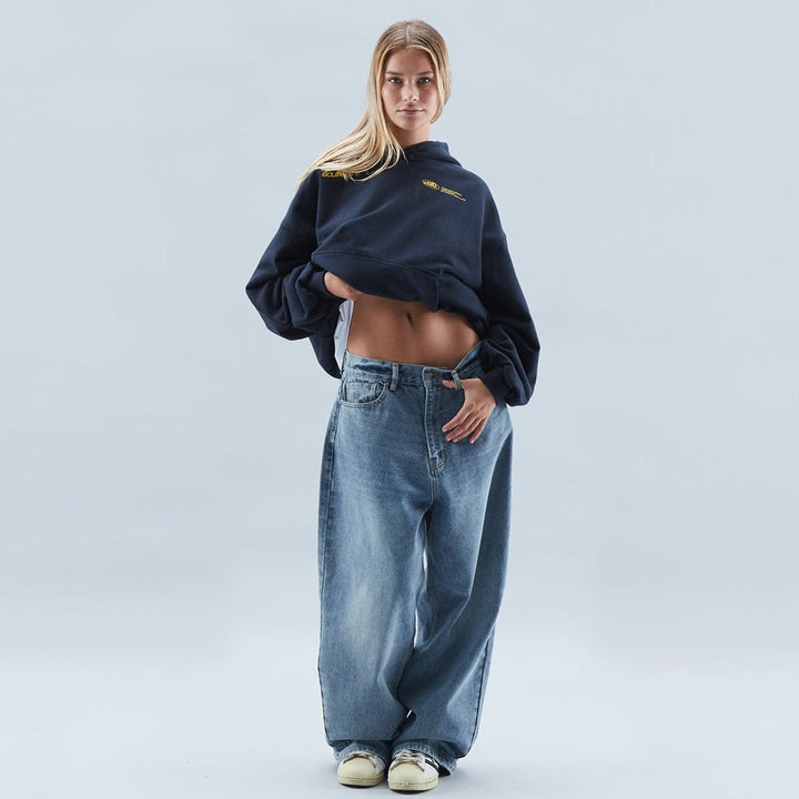 Kaminski | Bluza damska oversize z nadrukiem "Withlove” z kapturem