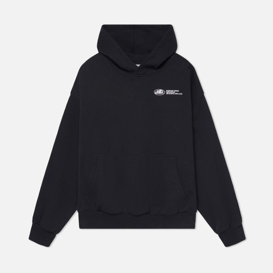 Kaminski | Bluza damska oversize z nadrukiem "Withlove” z kapturem