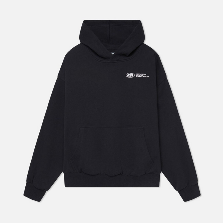 Kaminski | Bluza damska oversize z nadrukiem "Withlove” z kapturem