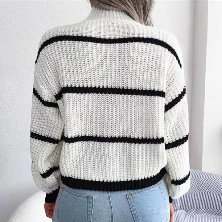 Celine Miękki Sweter z Wysokim Kołnierzem