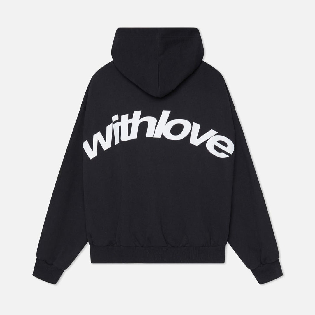 Kaminski | Bluza damska oversize z nadrukiem "Withlove” z kapturem