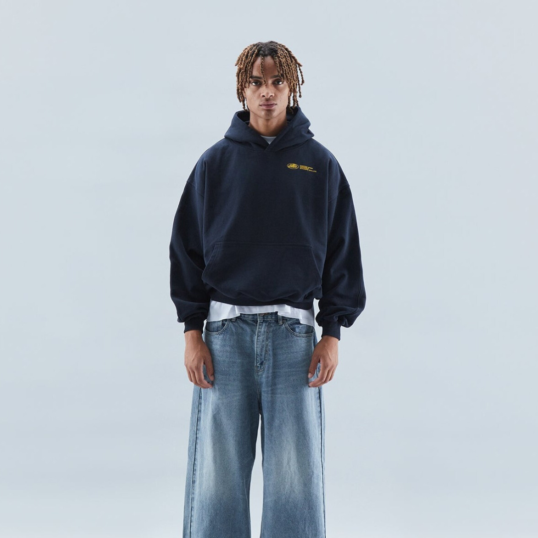 Kaminski | Bluza damska oversize z nadrukiem "Withlove” z kapturem