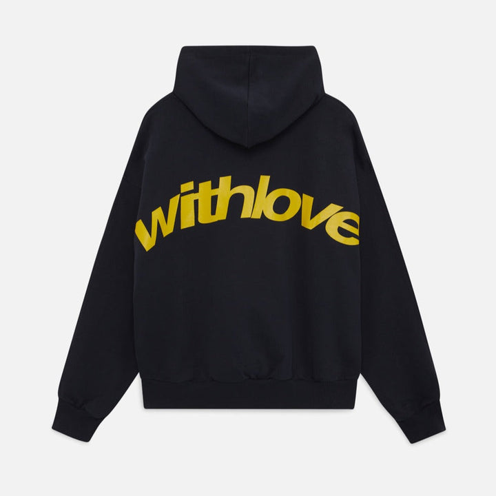 Kaminski | Bluza damska oversize z nadrukiem "Withlove” z kapturem