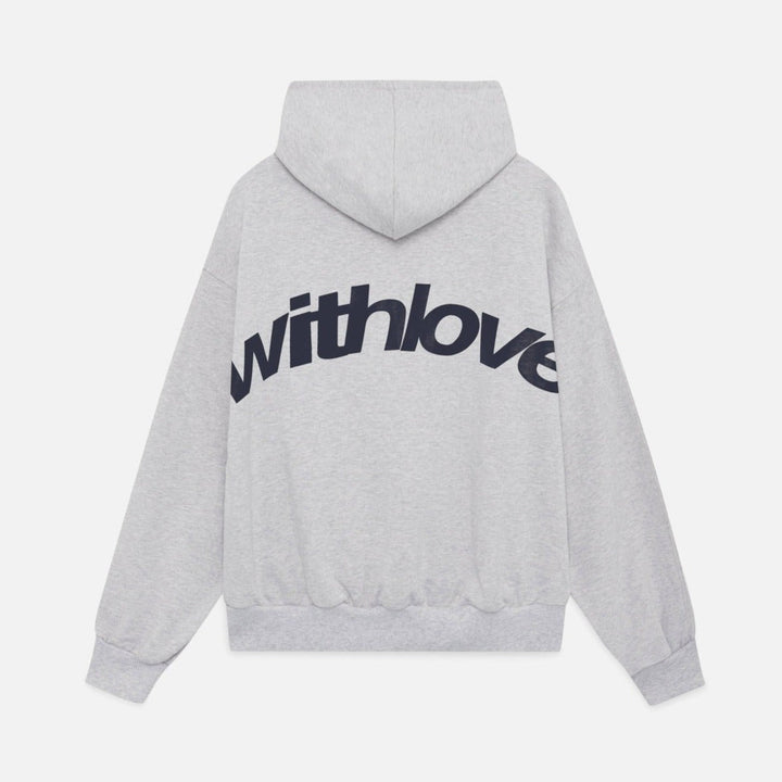 Kaminski | Bluza damska oversize z nadrukiem "Withlove” z kapturem