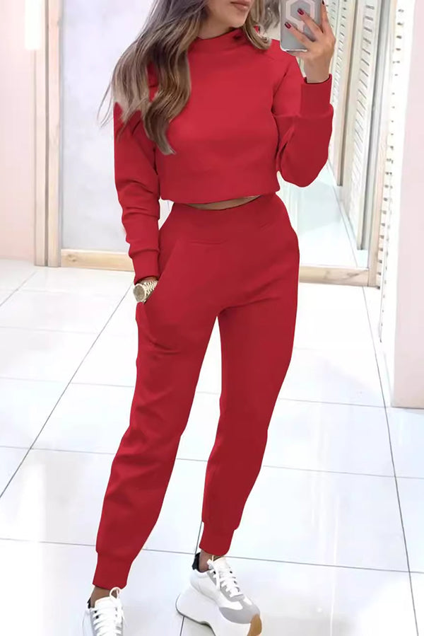 Agnieszka | Damski zestaw dwuczęściowy o elegancko-casualowym kroju