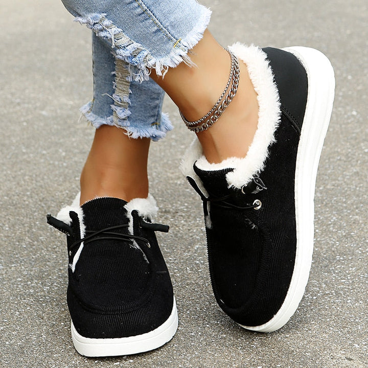 Damskie buty zimowe Slip-On z futerkiem - Maren