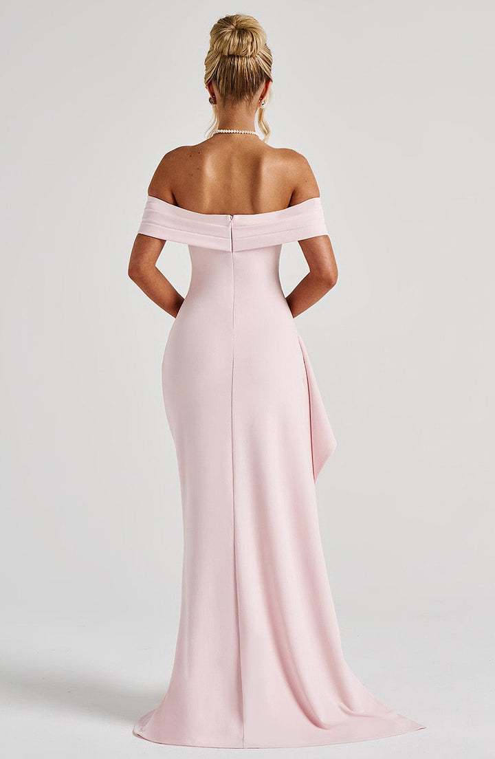 Kaminski | Elegancka sukienka maxi z dekoltem Bardot