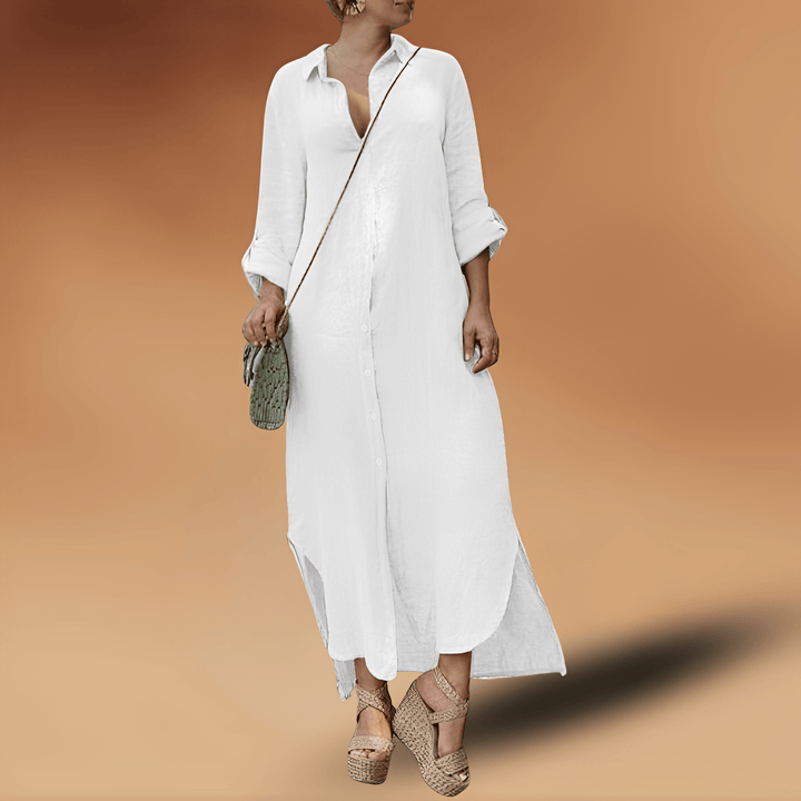 Linen Letnia Sukienka - Maya