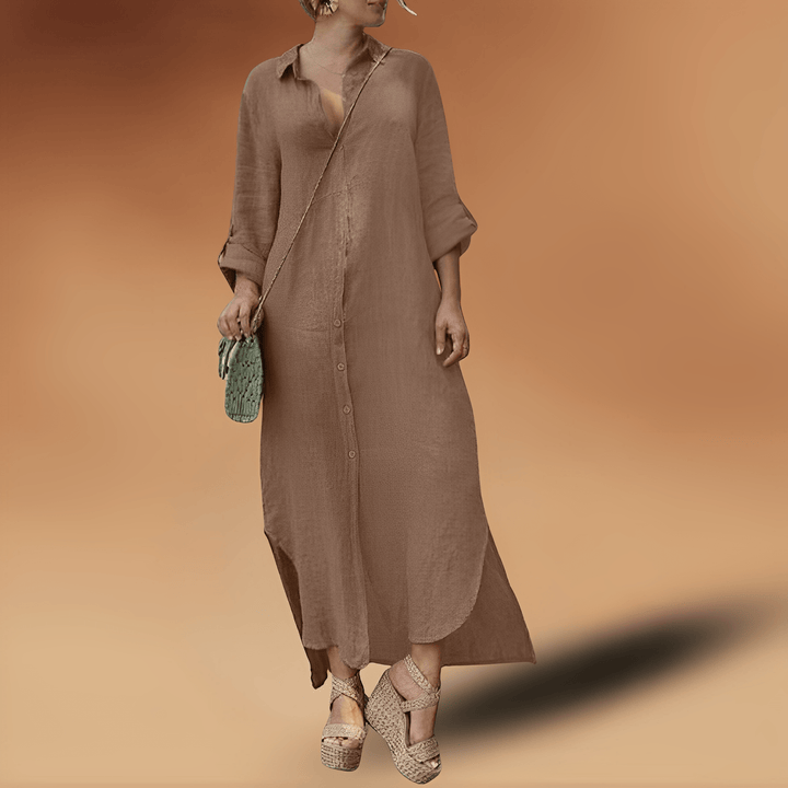 Linen Letnia Sukienka - Maya