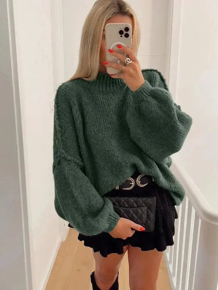 Jana | Przytulny oversize’owy sweter na jesień – miękki, ciepły i stylowy do codziennych stylizacji