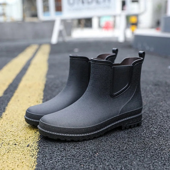 Luksusowe, półwysokie, wodoodporne męskie kalosze – Lucas Rain Walk