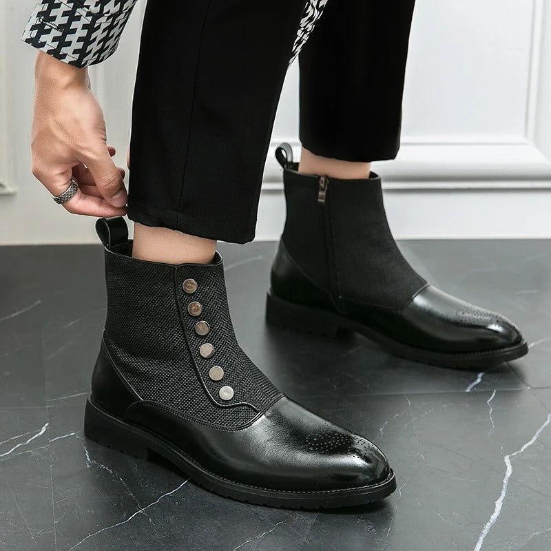 Luksusowe Skórzane Buty Męskie - Levi