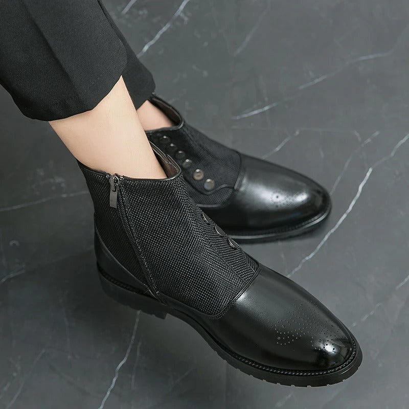 Luksusowe Skórzane Buty Męskie - Levi