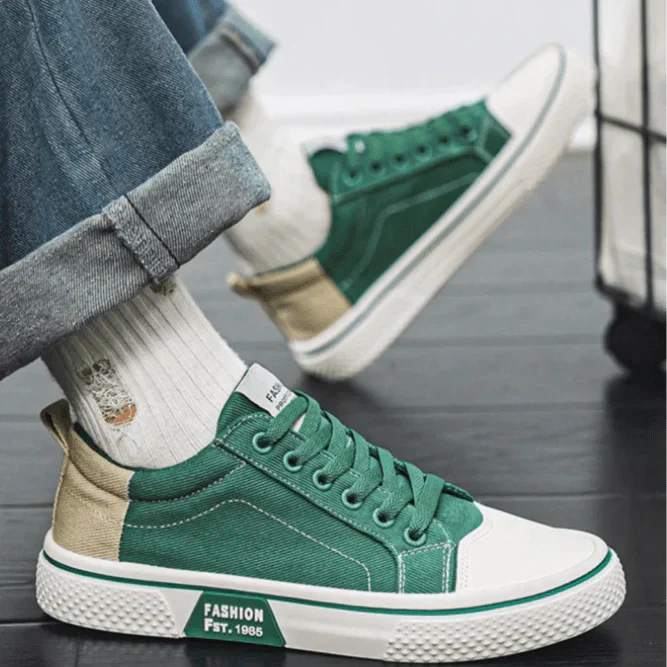 Leszek | Męskie Sneakersy z Klasycznym Sznurowaniem