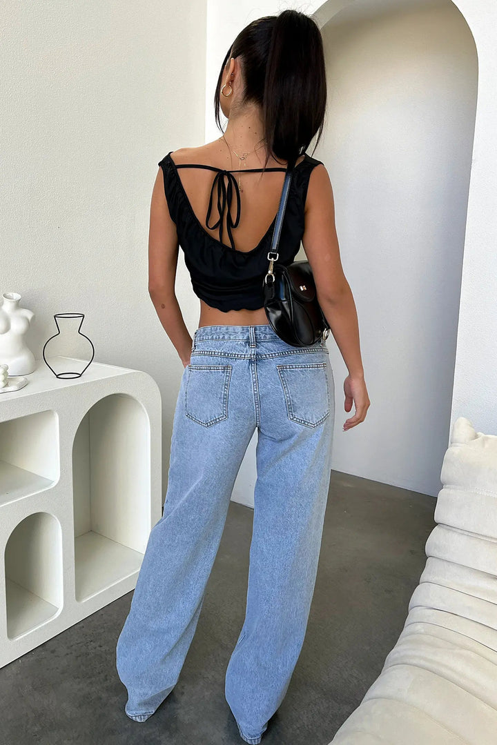 Kaminski | Niskie baggy jeansy damskie | Xenia
