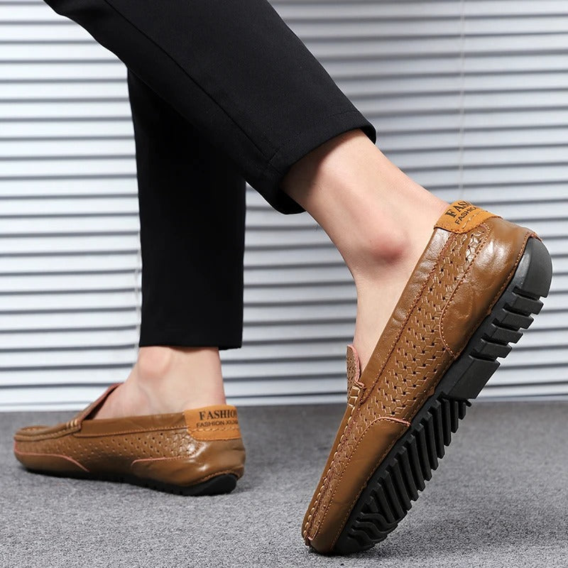 Męskie skórzane loafersy – Damiano