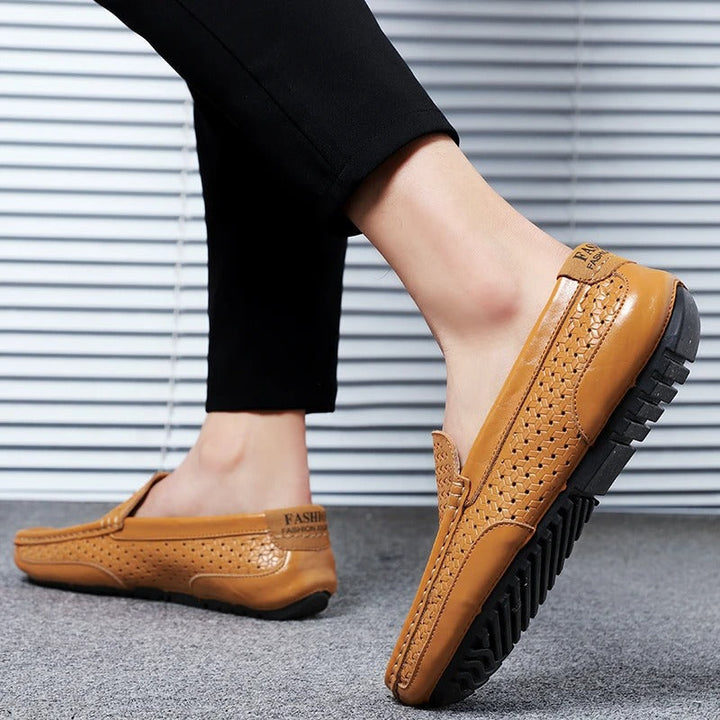 Męskie skórzane loafersy – Damiano