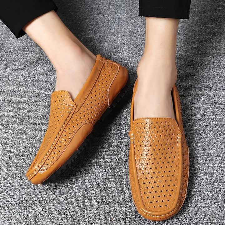 Męskie skórzane loafersy – Damiano