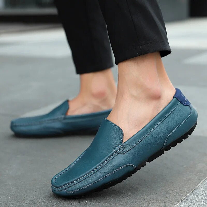 Męskie skórzane loafersy – Damiano