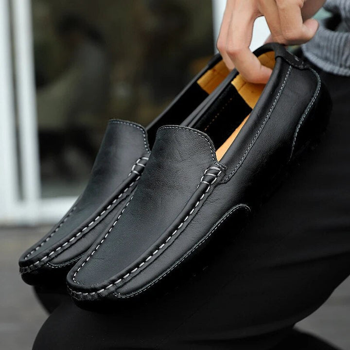 Męskie skórzane loafersy – Damiano