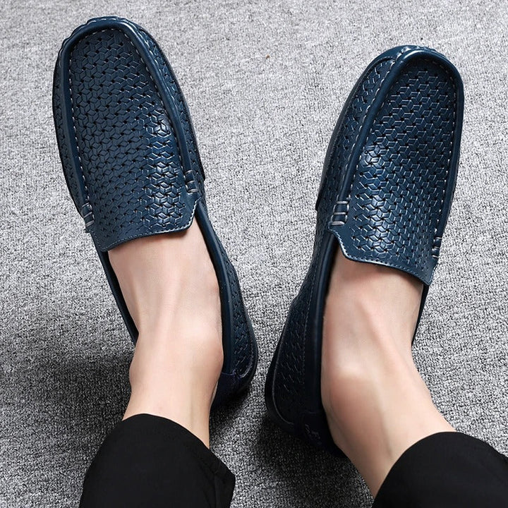 Męskie skórzane loafersy – Damiano