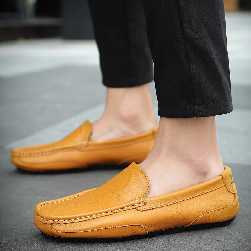 Męskie skórzane loafersy – Damiano