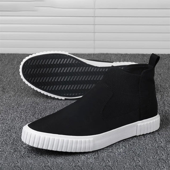 Męskie sneakersy z płótnem w stylu high-top – Lennard