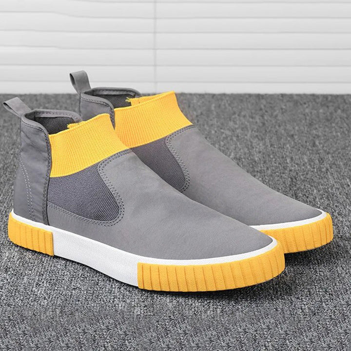 Męskie sneakersy z płótnem w stylu high-top – Lennard